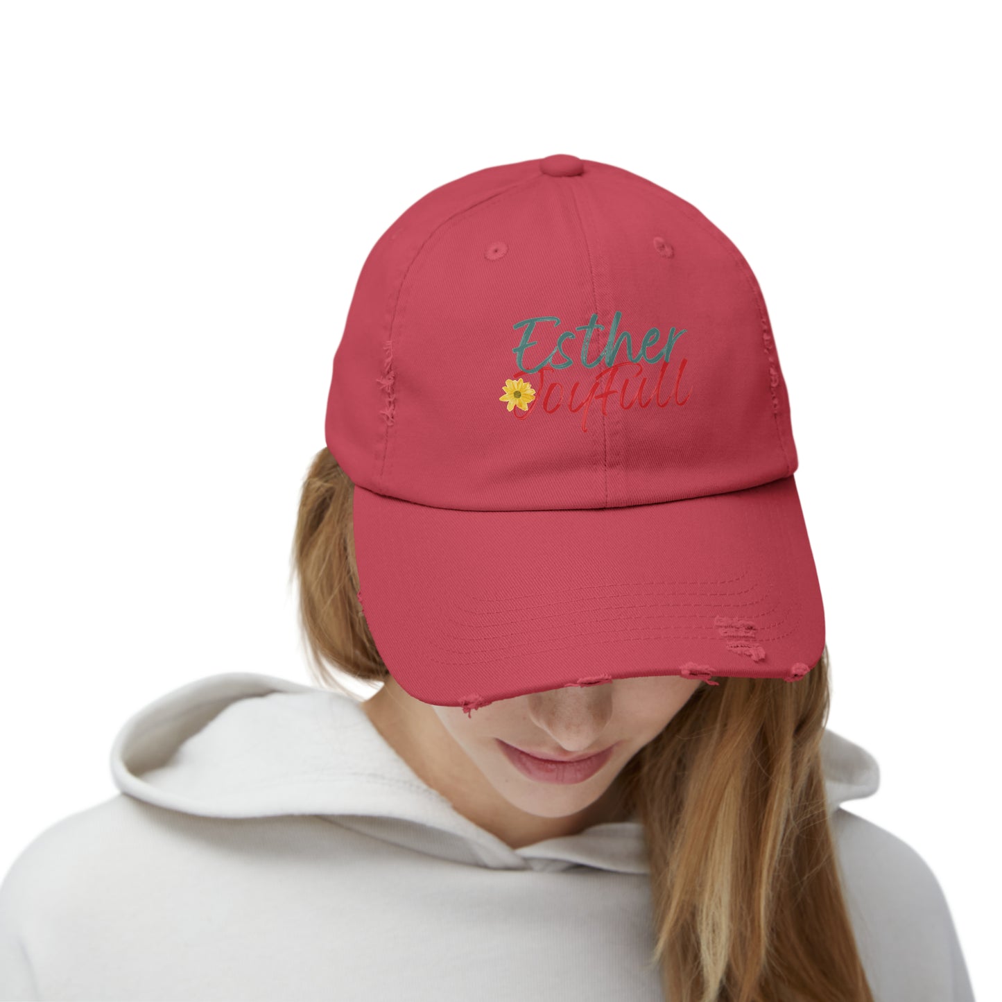 Esther JoyFull Unisex Distressed Cap