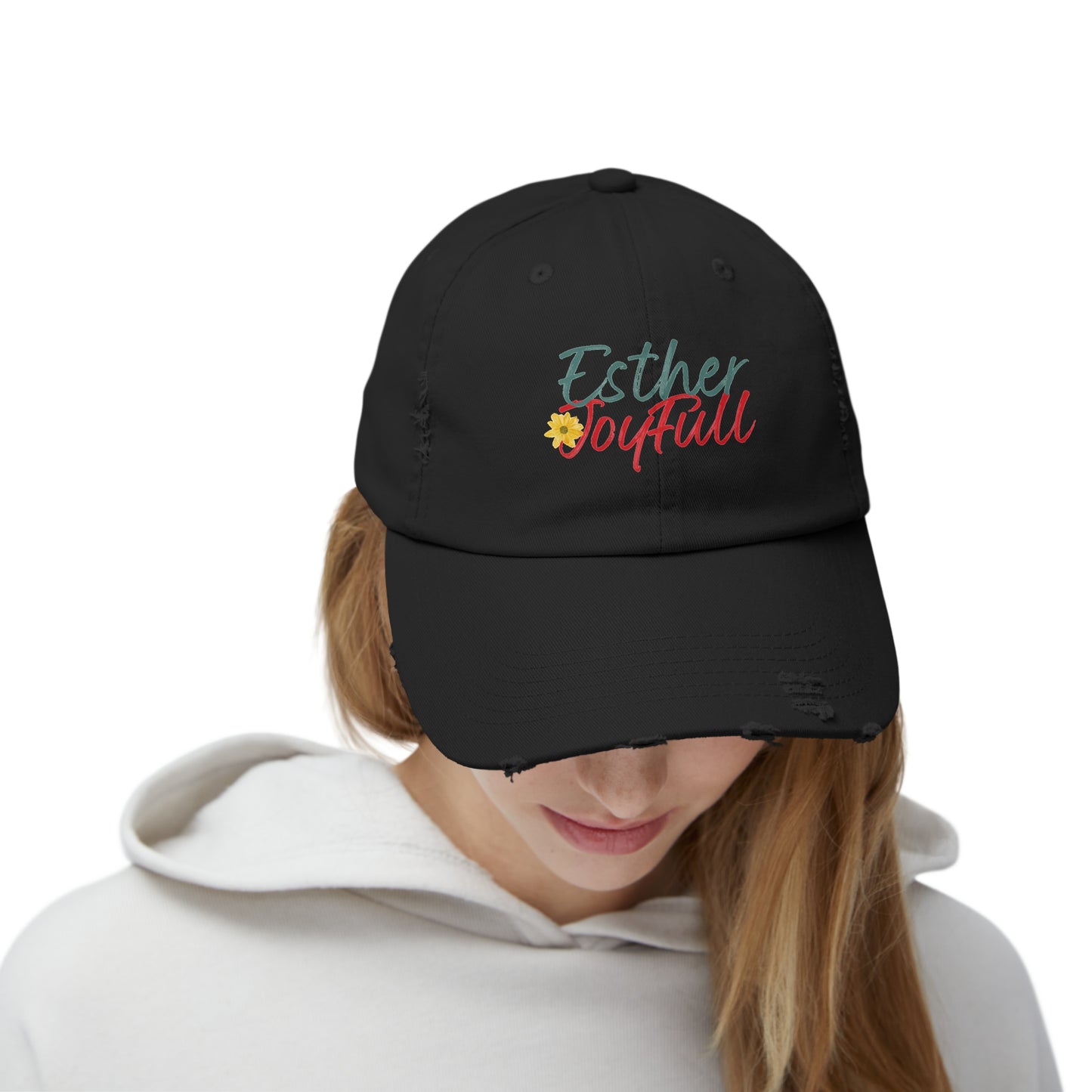 Esther JoyFull Unisex Distressed Cap